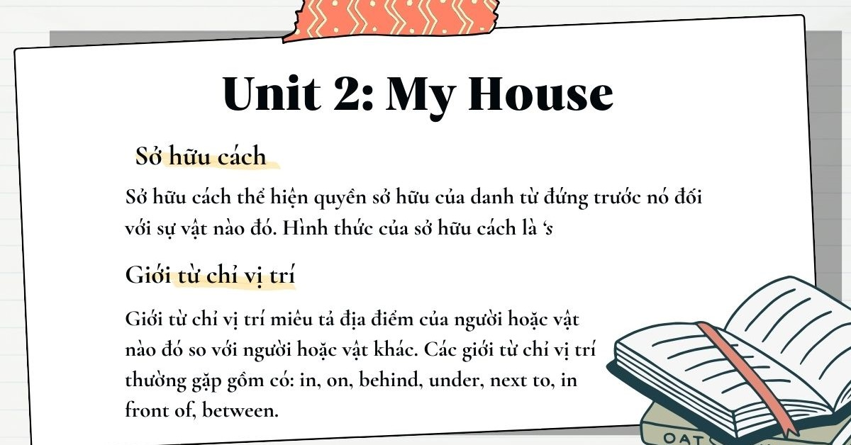 Ngữ pháp Tiếng Anh lớp 6 Unit 2