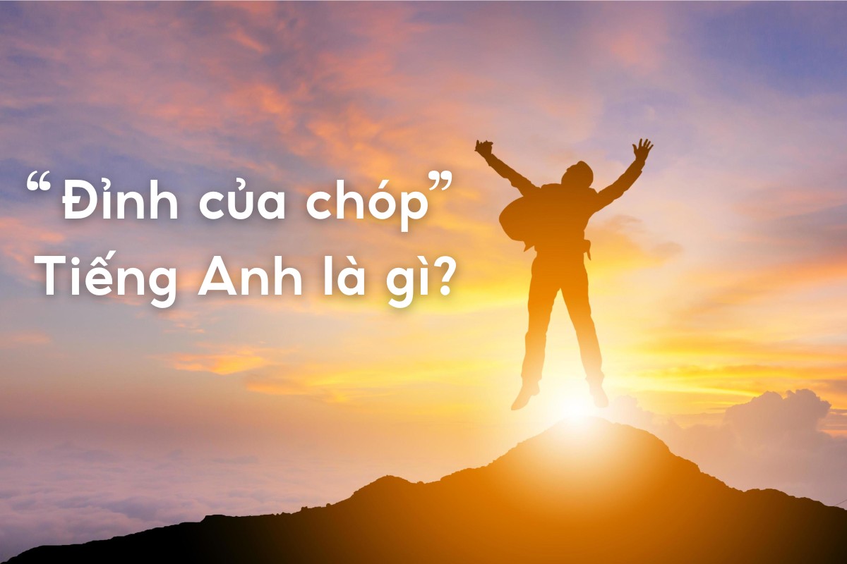 "Đỉnh của chóp" Tiếng Anh là gì?