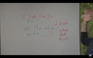Easy English Expression 62 - on the edge - trên bờ vực