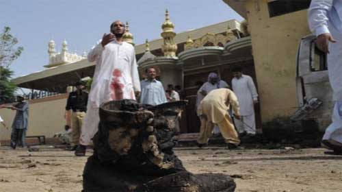 Một vụ đánh bom tự sát giết chết 28 người tại đám tang ở Pakistan - Pakistan funeral suicide bomb attack kills 28
