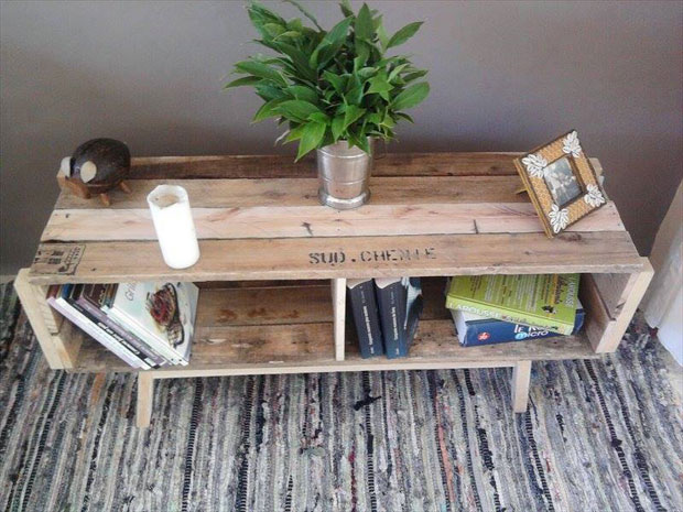 Kệ sách pallet gỗ