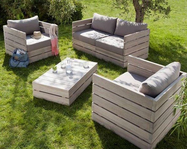 Sofa bằng pallet gỗ đẹp