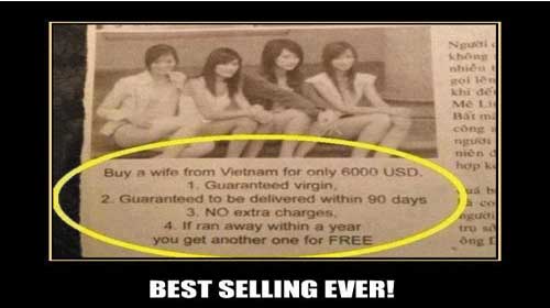 Mua vợ - Buying a wife
