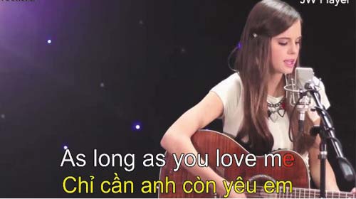 As long as you love me