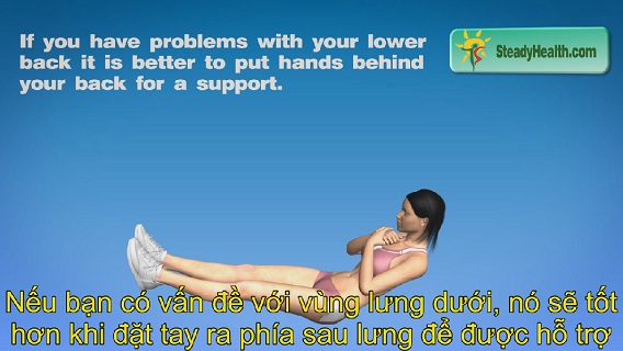 Luyện tập bụng để bớt mỡ bụng