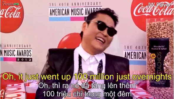 Phỏng vấn Psy tại thảm đỏ AMA 2012