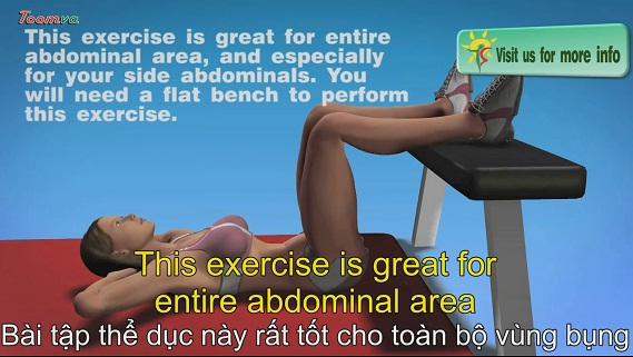 6 múi bụng ở phụ nữ. Bài tập thể dục Love Handles