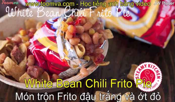 Món trộn Frito đậu trắng và ớt đỏ