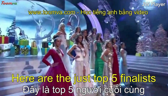 Công bố top 5 Hoa hậu Hoàn Vũ 2012